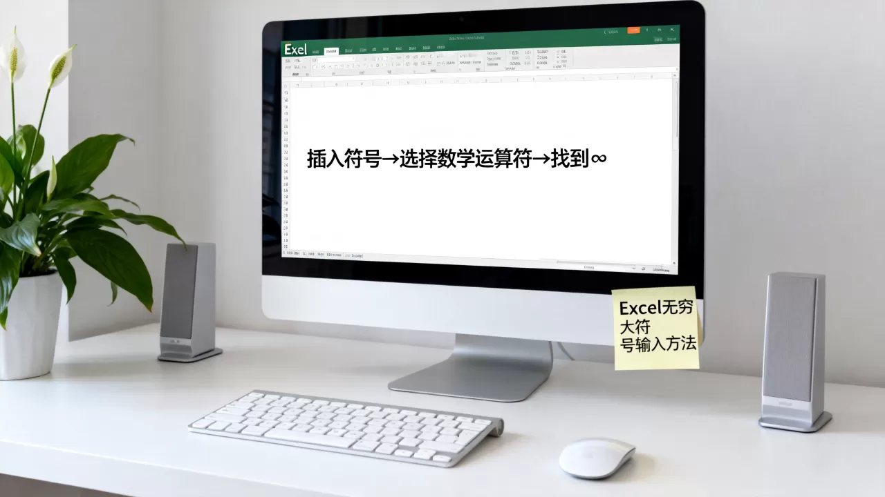 Excel中如何输入无穷大符号？excel无穷大怎么打