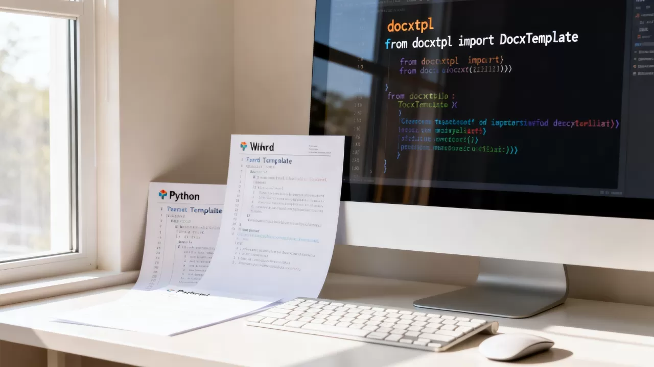 如何用docxtpl生成Word文档？python docxtpl模板引擎教程