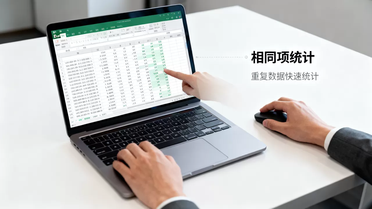 Excel中相同项怎么统计？如何快速统计重复数据