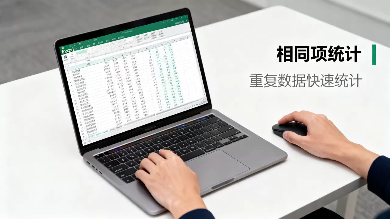 Excel中相同项怎么统计？如何快速统计重复数据