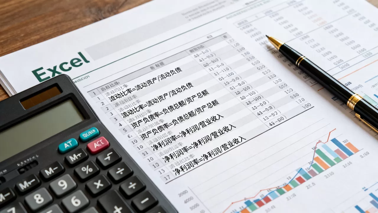 财务指标excel怎么算？常用财务指标计算公式大全