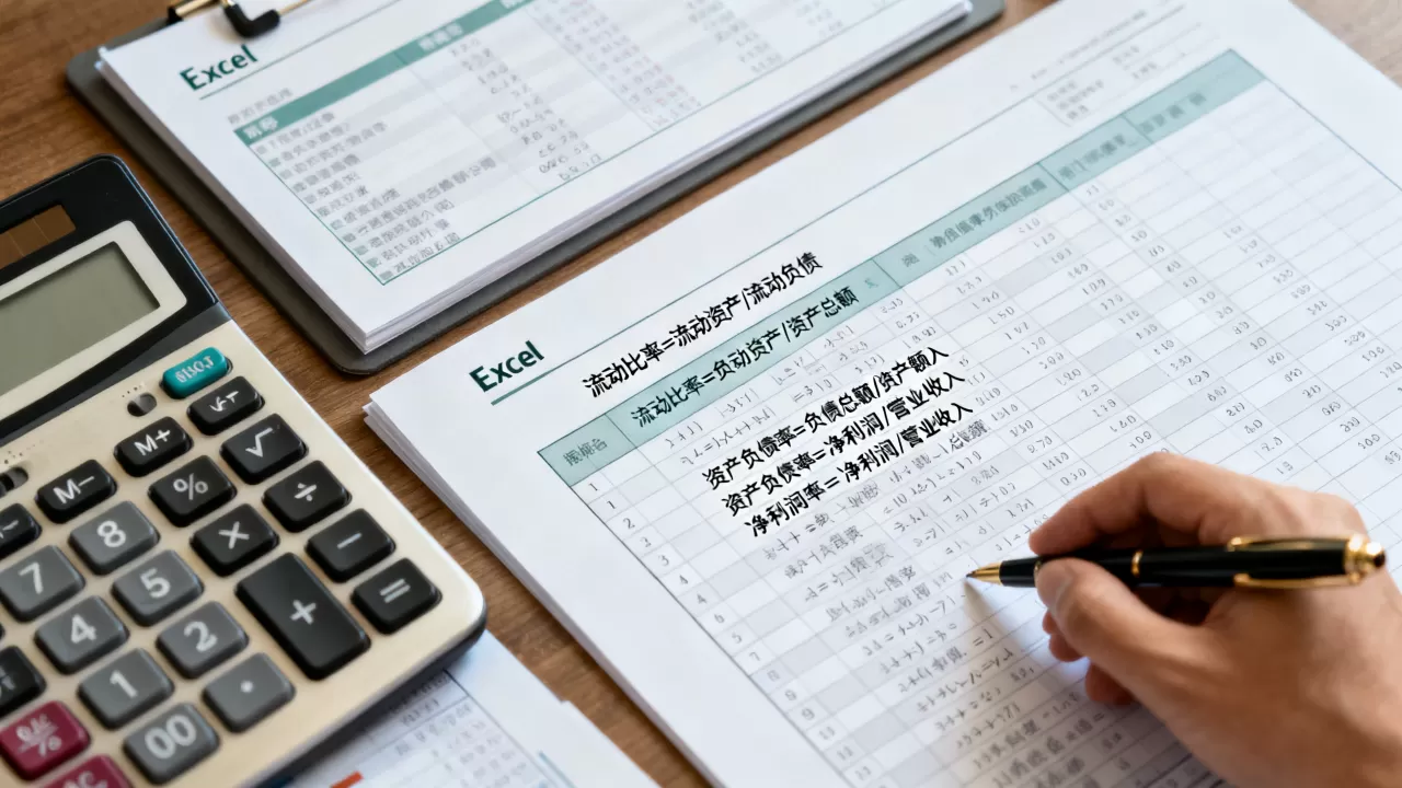 财务指标excel怎么算？常用财务指标计算公式大全