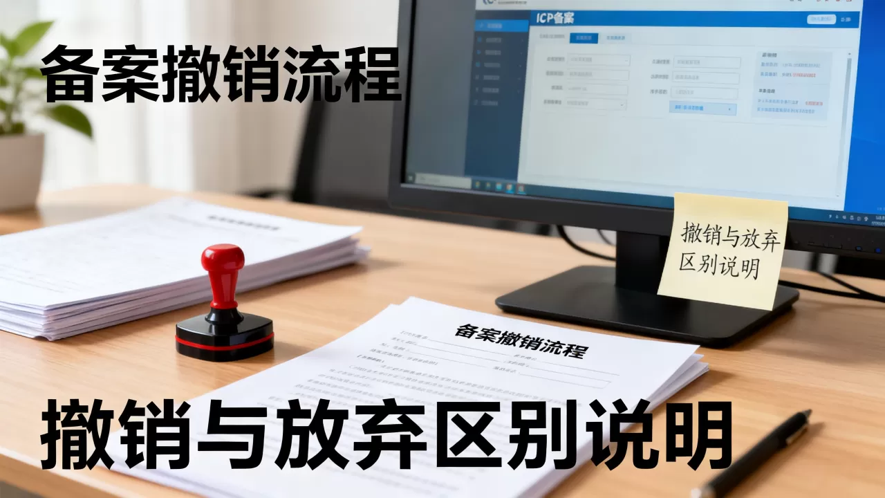 备案撤销和放弃有什么区别?ICP备案撤销流程 备案撤销和放弃有什么区别?ICP备案撤销流程