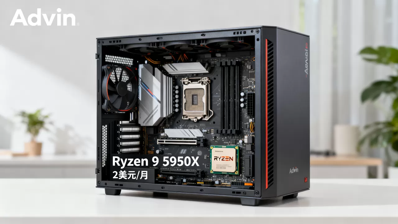 Advin Servers真的只要2美元吗?Ryzen 9 5950X高性价比服务器推荐 Advin Servers真的只要2美元吗?Ryzen 9 5950X高性价比服务器推荐