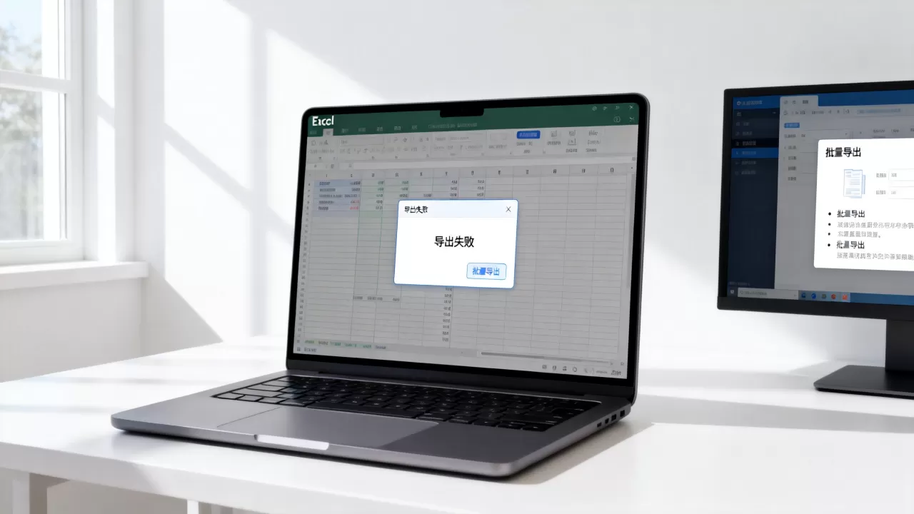 Excel导出下载失败怎么办?Excel表格怎么批量导出 Excel导出下载失败怎么办?Excel表格怎么批量导出