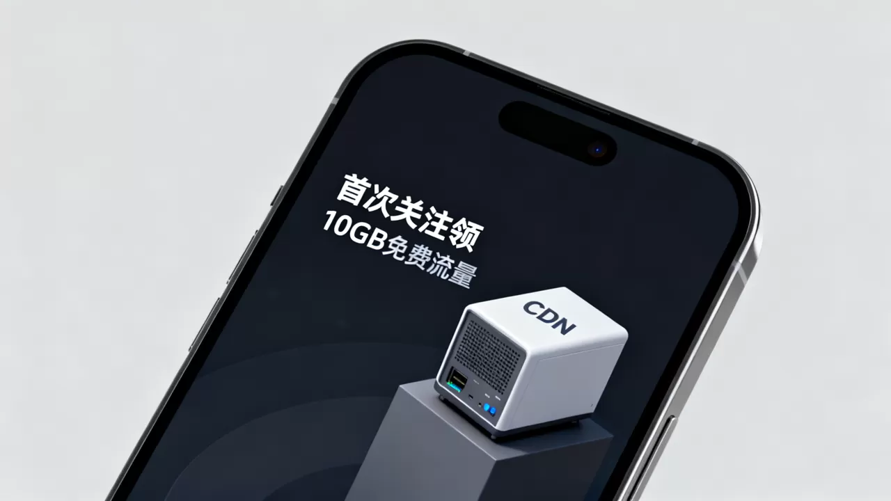 酷番云CDN新春福利怎么领？首次关注领10GB免费流量