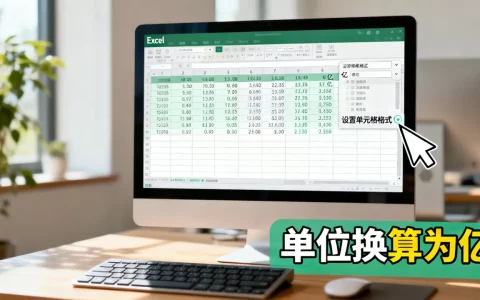Excel数字怎么显示为亿？excel表格单位换算成亿