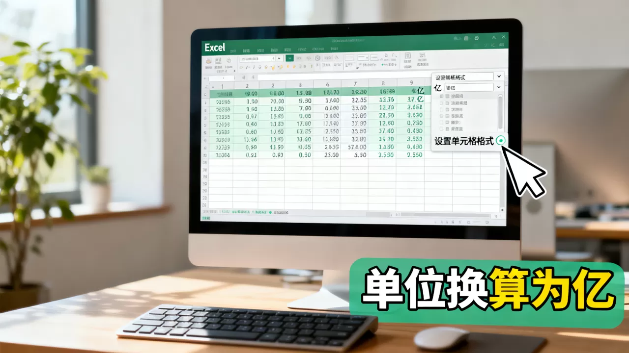 Excel数字怎么显示为亿?excel表格单位换算成亿 Excel数字怎么显示为亿?excel表格单位换算成亿