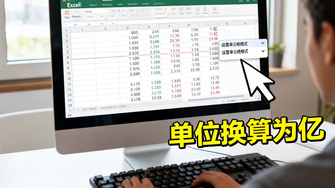 Excel数字怎么显示为亿?excel表格单位换算成亿 Excel数字怎么显示为亿?excel表格单位换算成亿