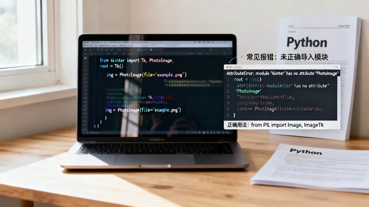 PhotoImage Python报错怎么办，python中PhotoImage模块如何使用