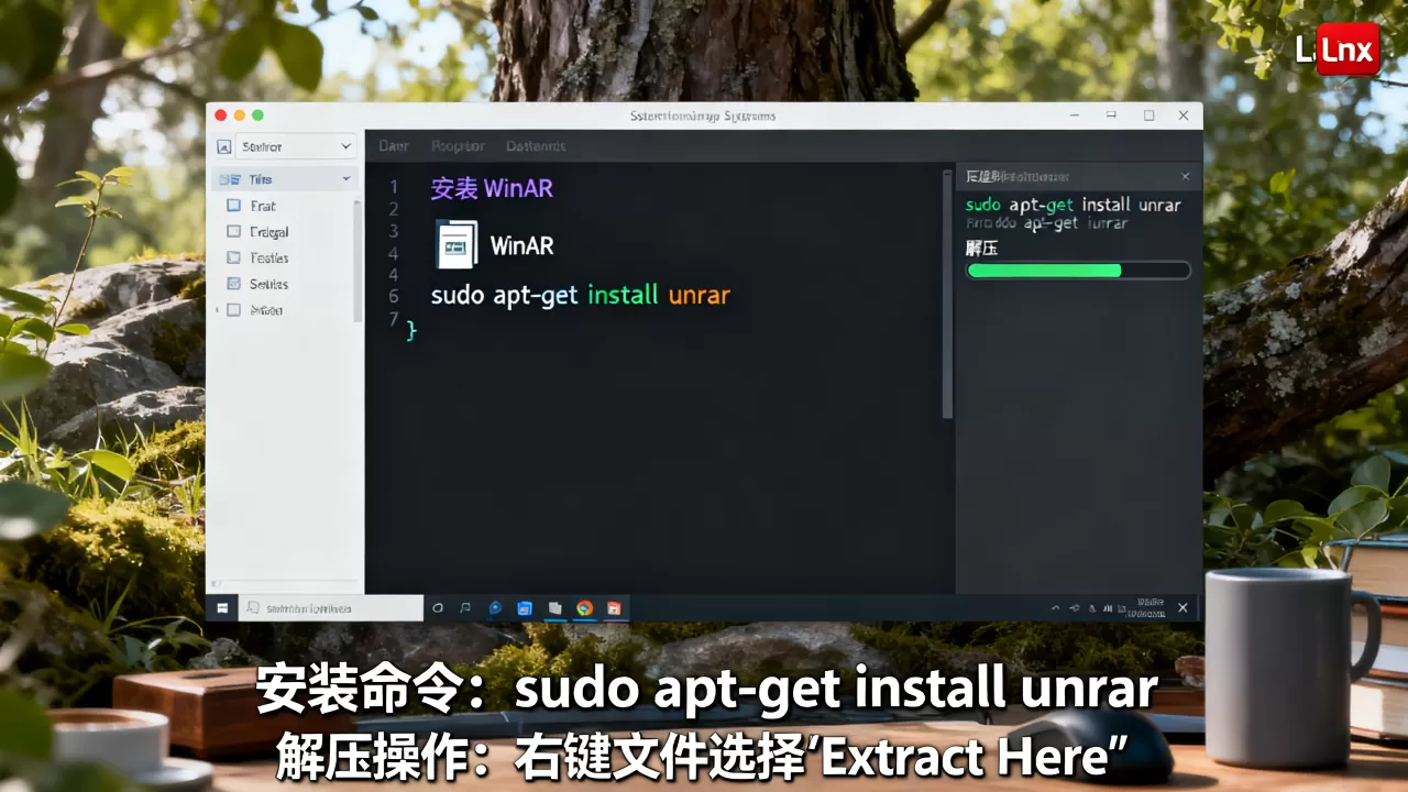 Linux怎么安装WinRAR?在Linux系统下如何解压rar文件 Linux怎么安装WinRAR?在Linux系统下如何解压rar文件