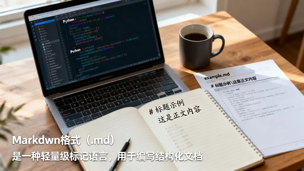 Python中.md是什么格式？python读取md文件代码