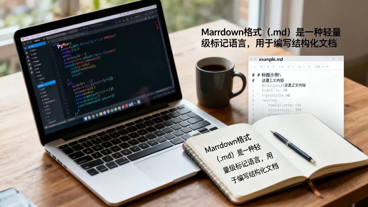 Python中.md是什么格式？python读取md文件代码
