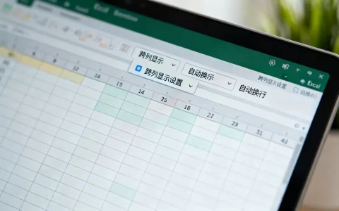 Excel跨列显示怎么设置？如何让数据自动换行