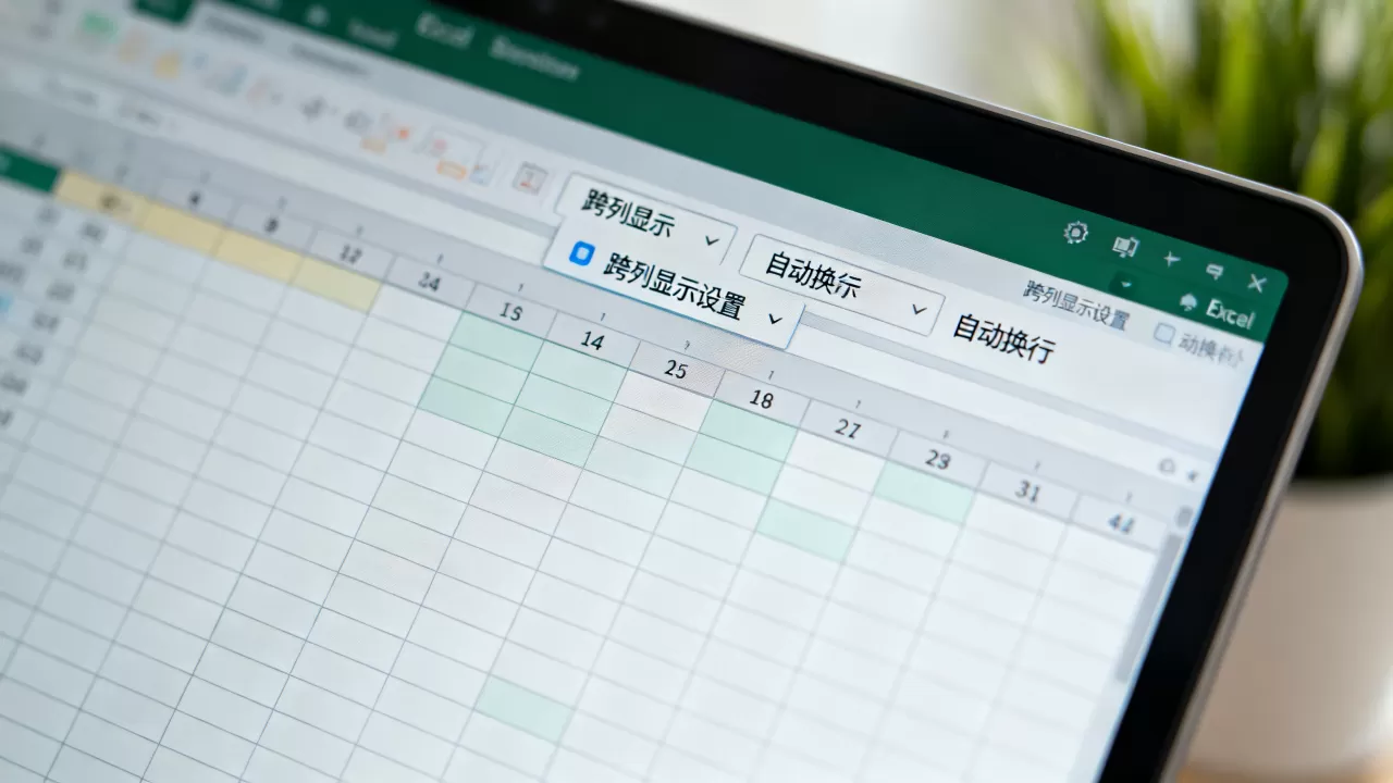 Excel跨列显示怎么设置?如何让数据自动换行 Excel跨列显示怎么设置?如何让数据自动换行