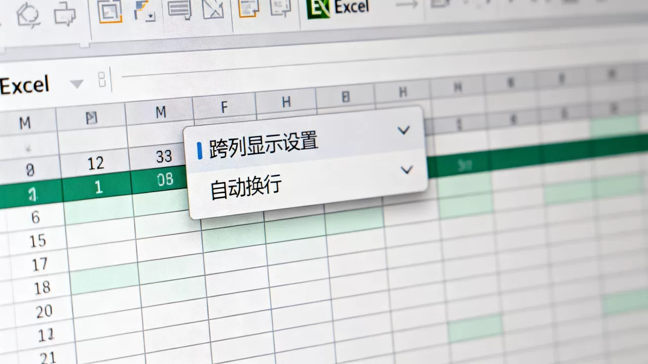 Excel跨列显示怎么设置?如何让数据自动换行 Excel跨列显示怎么设置?如何让数据自动换行