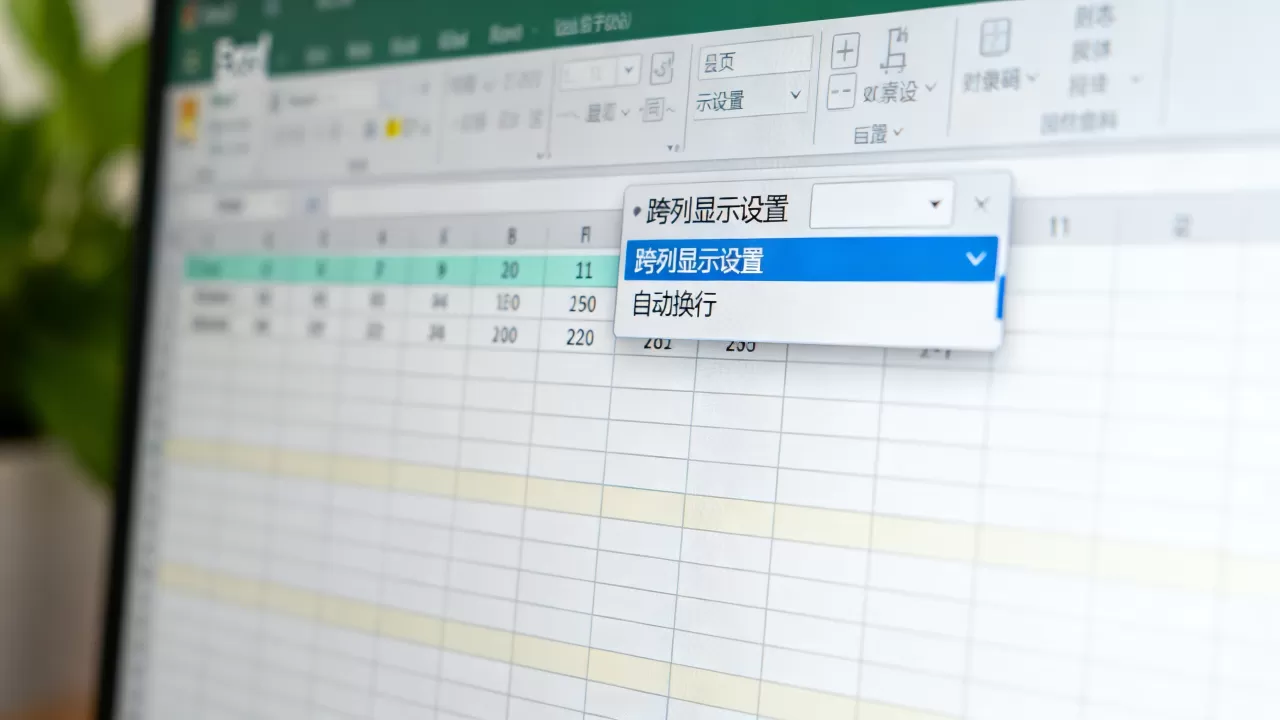 Excel跨列显示怎么设置?如何让数据自动换行 Excel跨列显示怎么设置?如何让数据自动换行