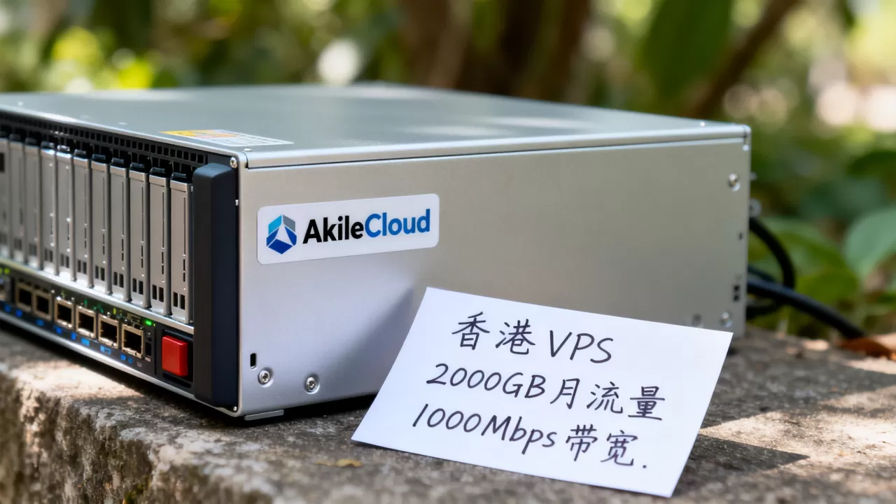 AkileCloud香港VPS怎么买？2000GB月流量1000Mbps带宽价格