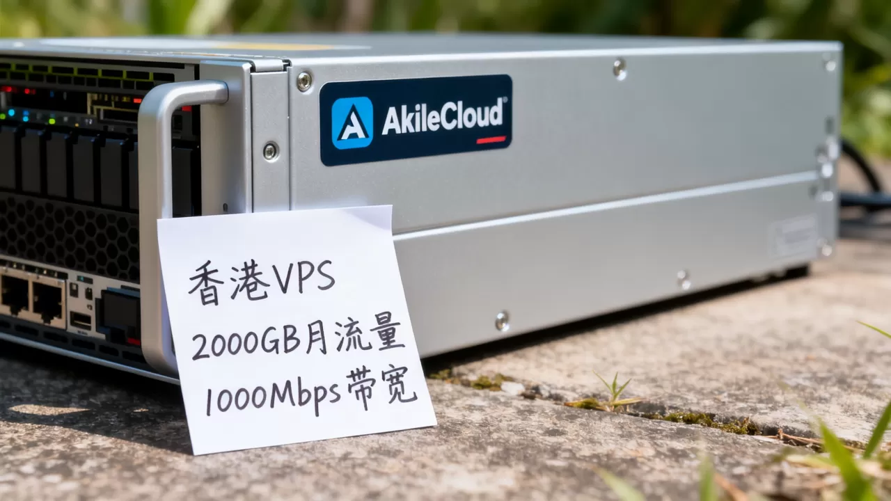 AkileCloud香港VPS怎么买？2000GB月流量1000Mbps带宽价格