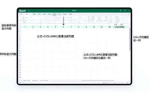 Excel显示列数怎么查？如何查看表格最大列数