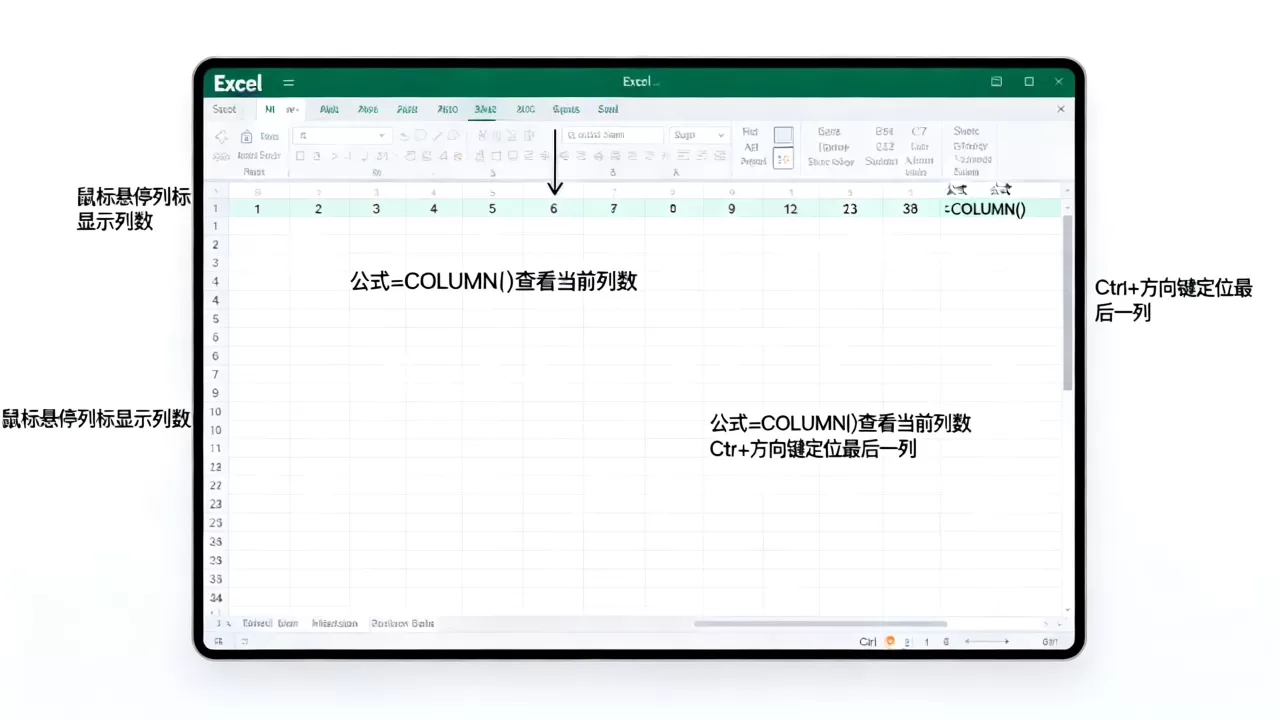 Excel显示列数怎么查?如何查看表格最大列数 Excel显示列数怎么查?如何查看表格最大列数