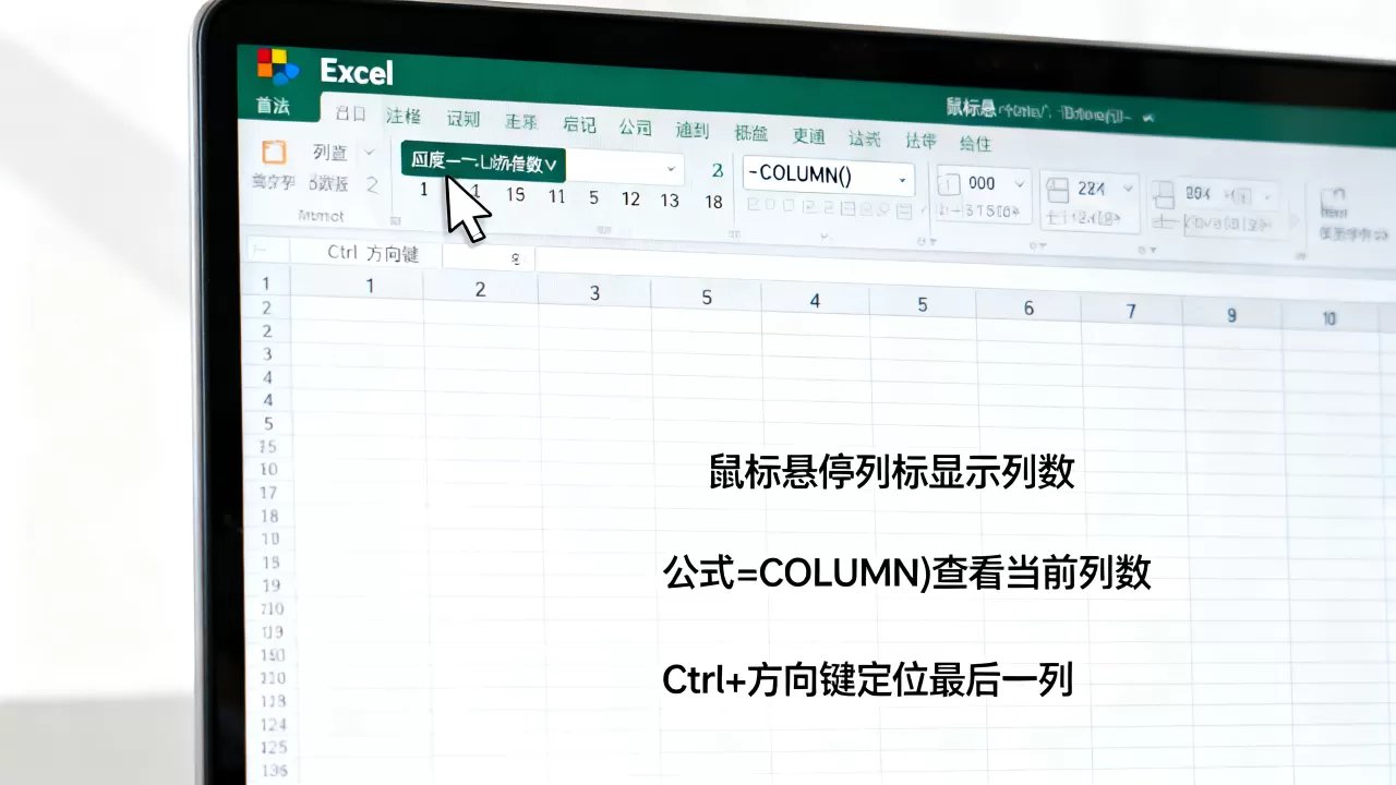 Excel显示列数怎么查?如何查看表格最大列数 Excel显示列数怎么查?如何查看表格最大列数