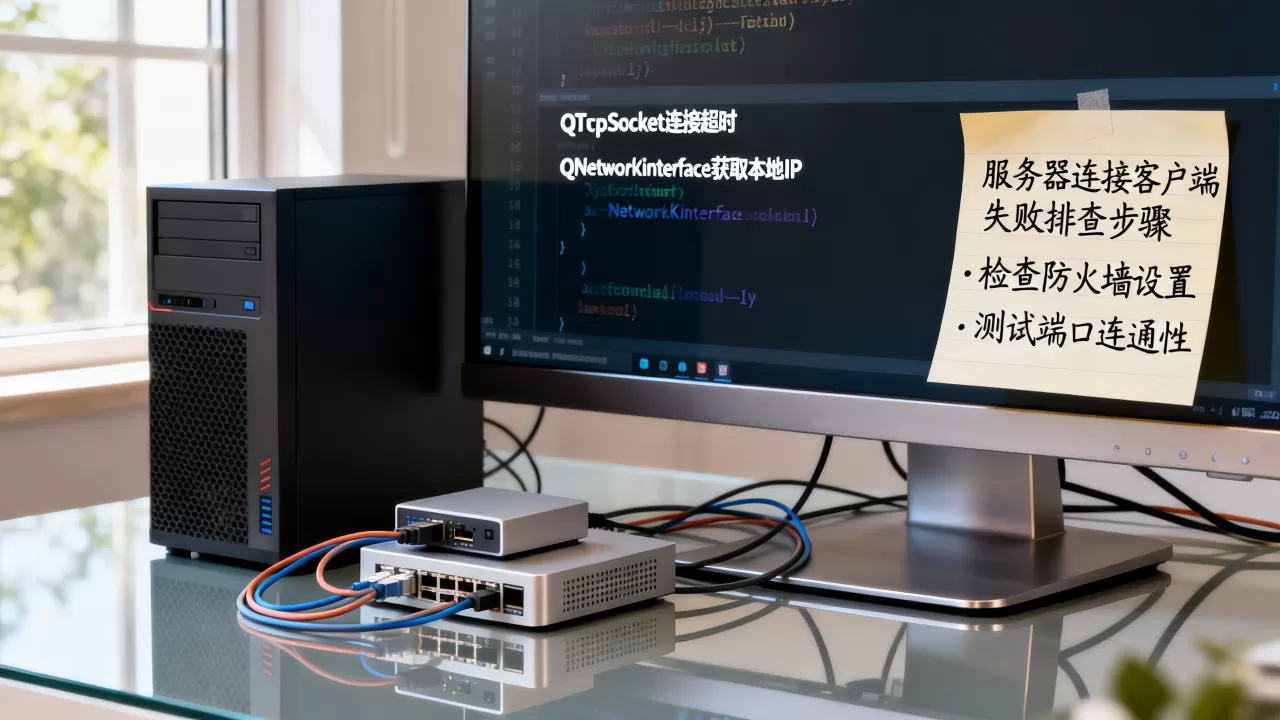 服务器连接客户端Qt失败怎么办？Qt网络编程教程