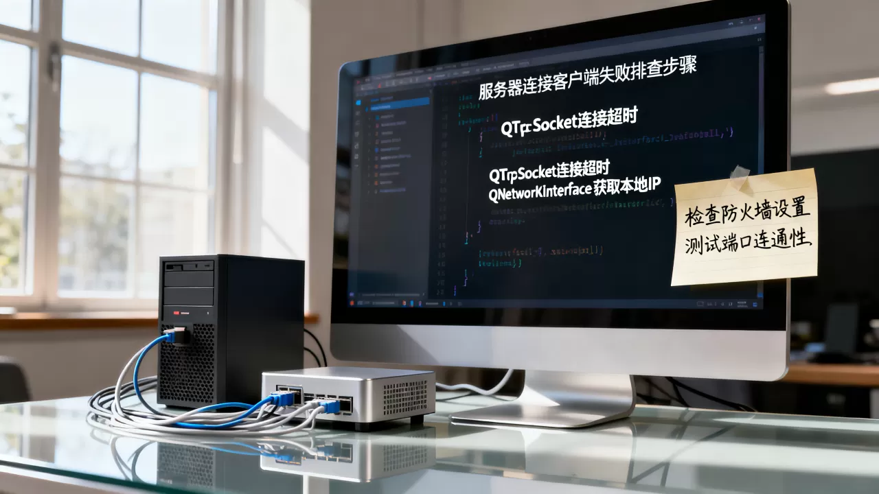 服务器连接客户端Qt失败怎么办？Qt网络编程教程