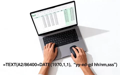 Excel时间戳怎么转？excel时间戳转日期公式