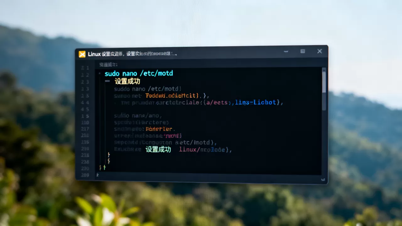 Linux欢迎语怎么设置?linux修改登录欢迎语 Linux欢迎语怎么设置?linux修改登录欢迎语