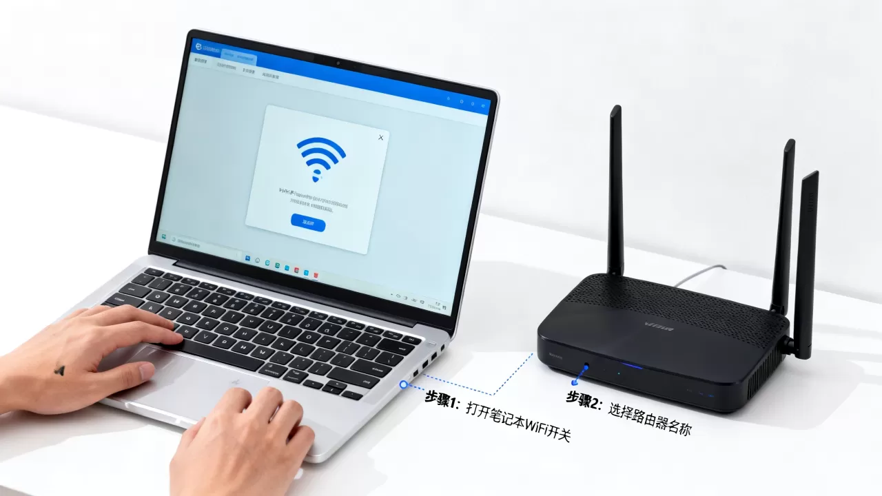 笔记本怎么连接无线路由器？笔记本连接无线路由器教程