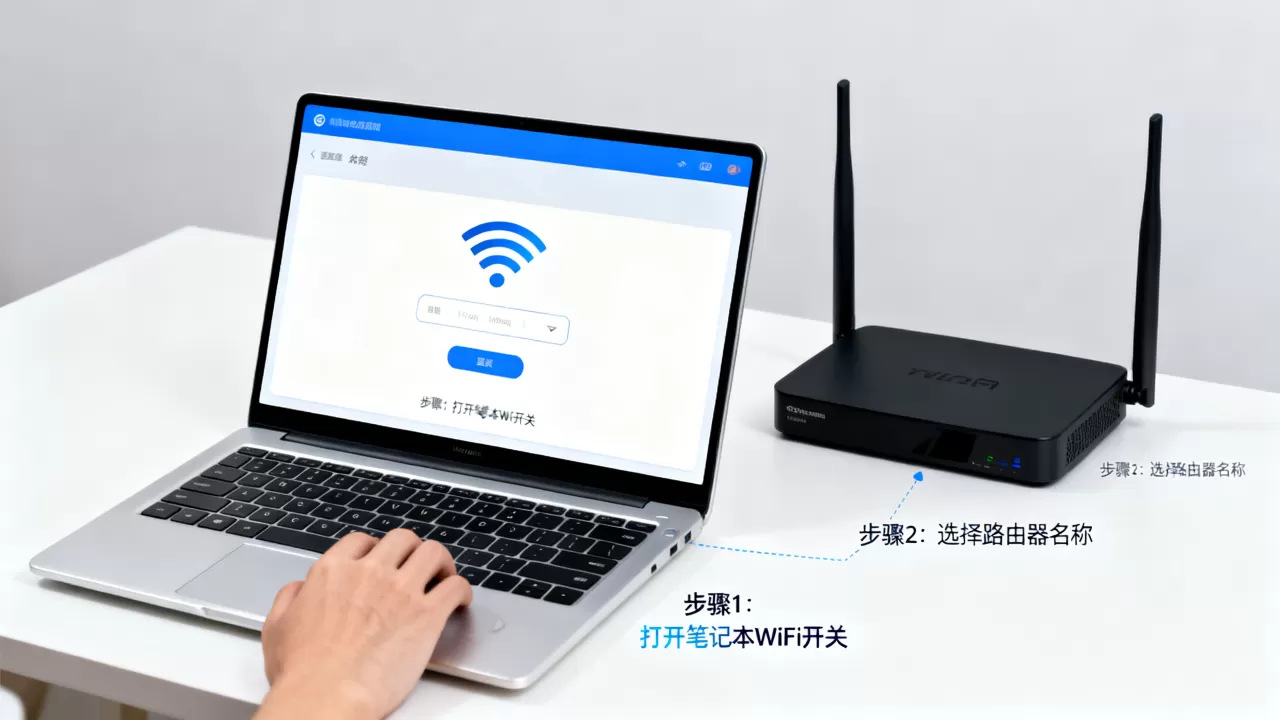 笔记本怎么连接无线路由器？笔记本连接无线路由器教程
