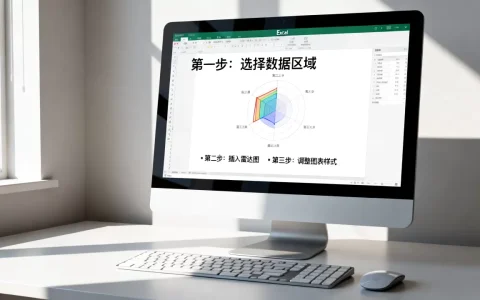 Excel怎么制作雷达图？Excel雷达图制作教程