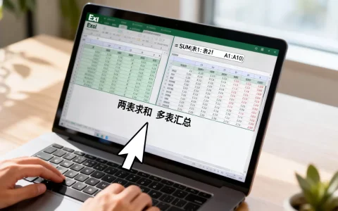 Excel两表求和怎么操作？多表数据汇总求和公式