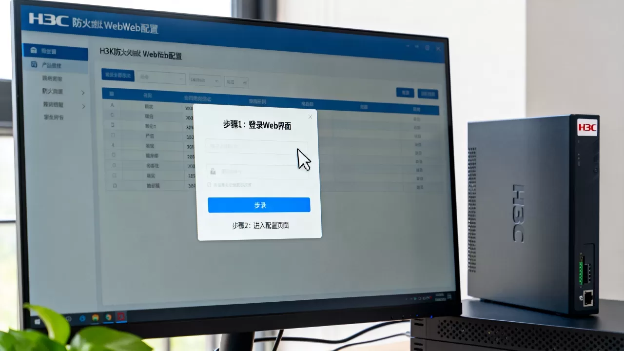 H3C防火墙Web界面怎么配置?详细步骤教程 H3C防火墙Web界面怎么配置?详细步骤教程