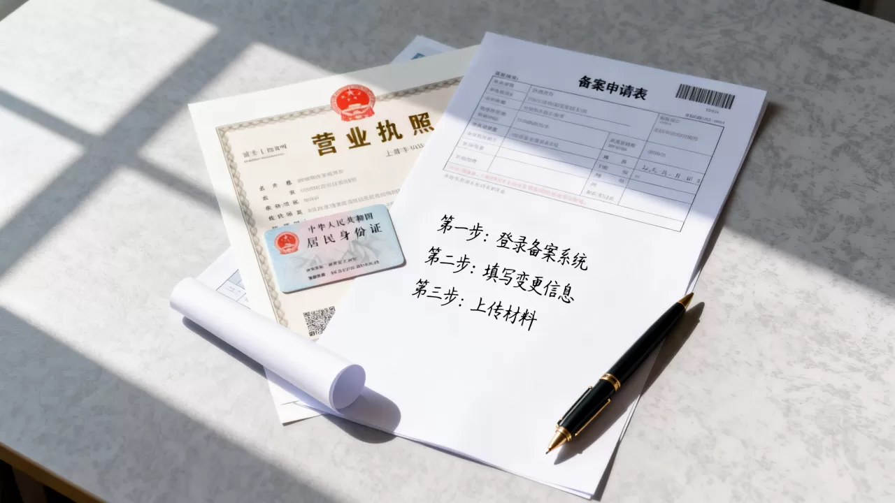 变更备案地址怎么改？备案地址变更流程及所需材料