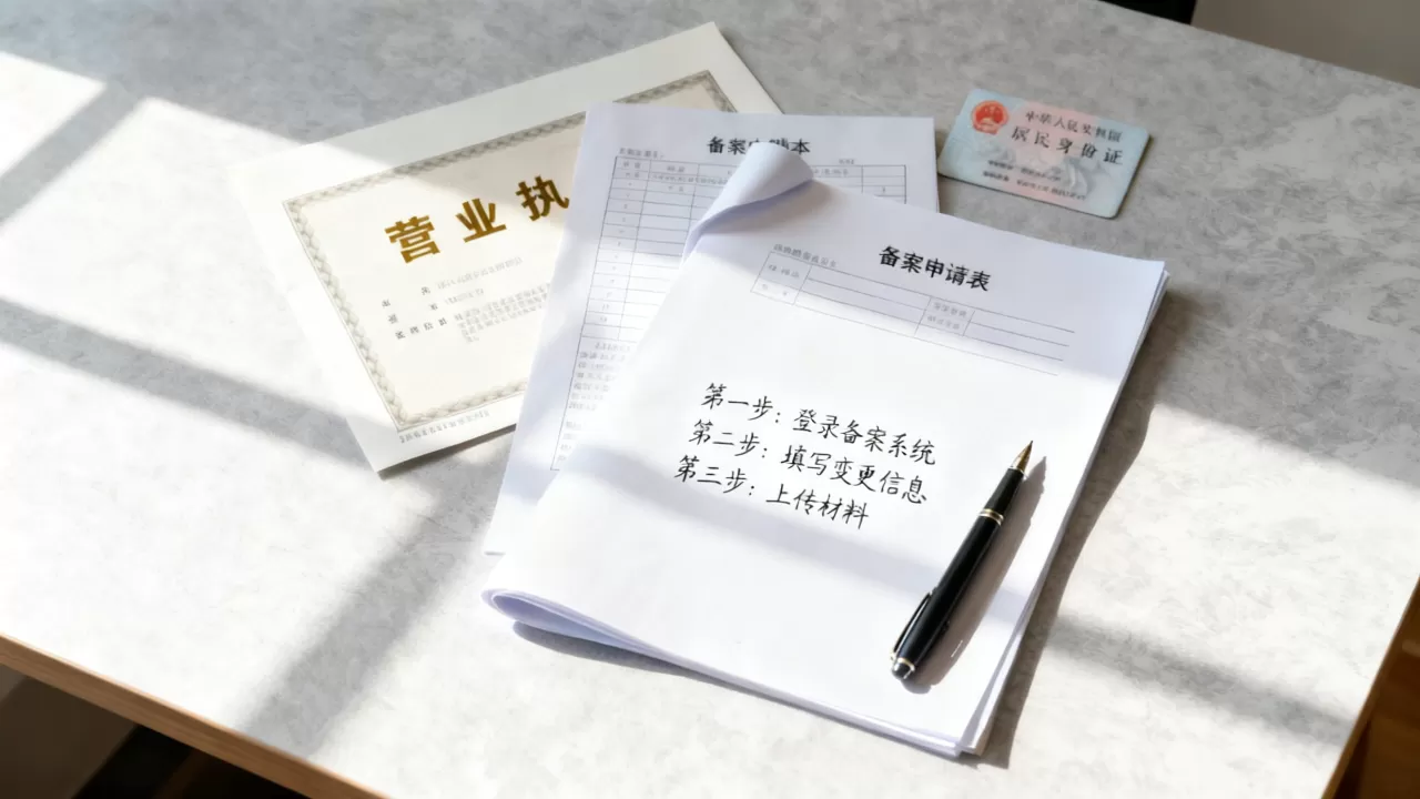 变更备案地址怎么改？备案地址变更流程及所需材料