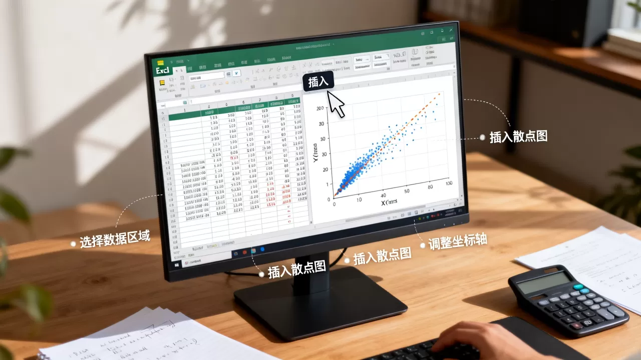 Excel怎么做XY散点图？Excel绘制XY坐标图详细教程