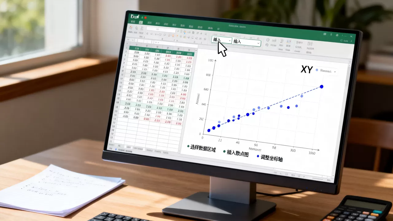 Excel怎么做XY散点图？Excel绘制XY坐标图详细教程