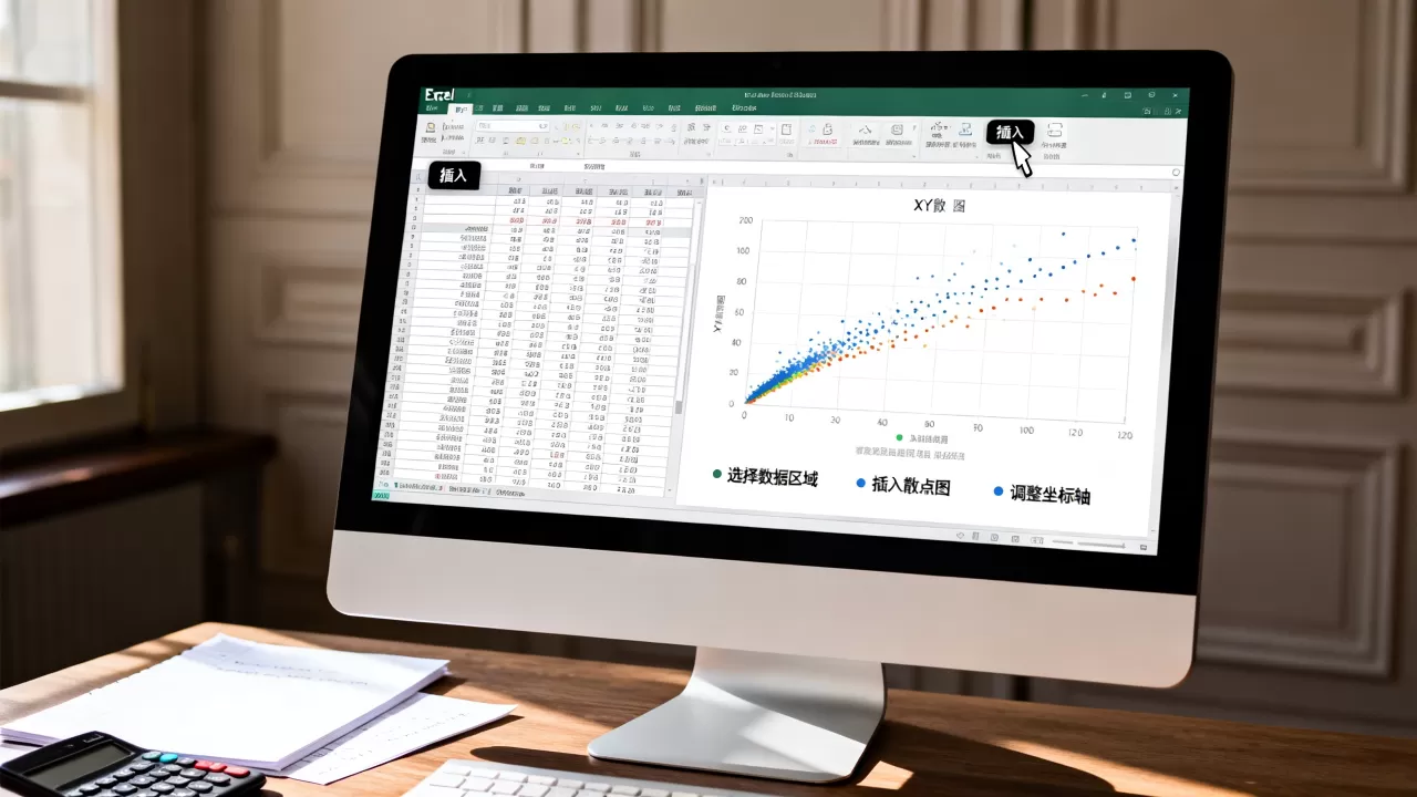Excel怎么做XY散点图？Excel绘制XY坐标图详细教程