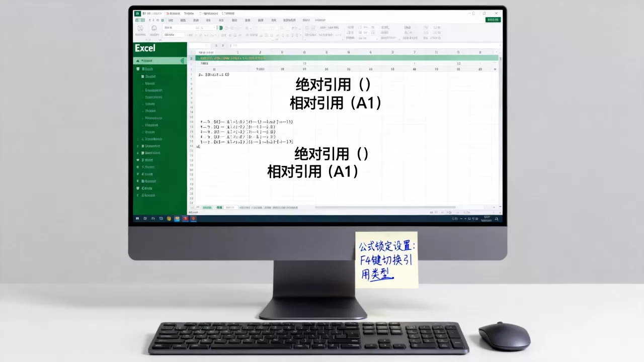Excel公式锁定怎么设置？绝对引用与相对引用区别
