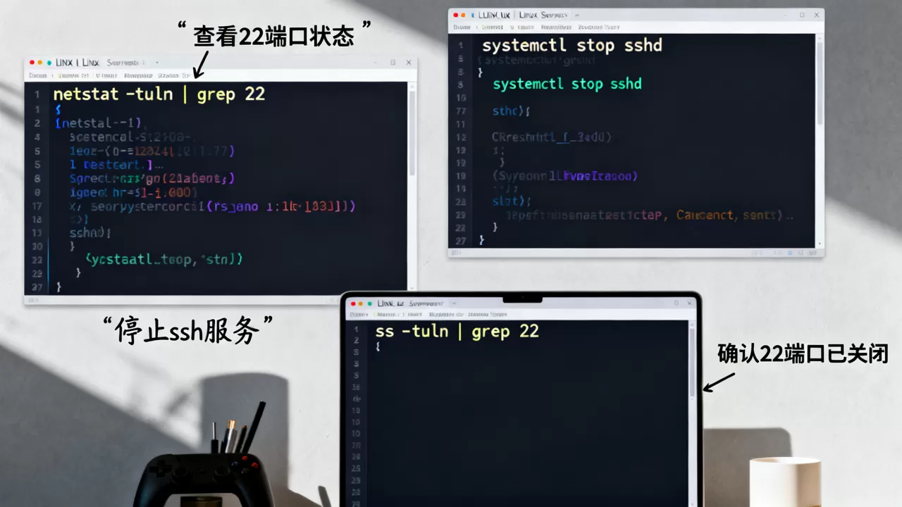 linux怎么关闭22端口?如何安全关闭ssh服务 linux怎么关闭22端口?如何安全关闭ssh服务