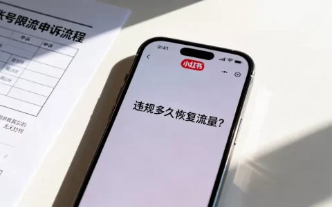 小红书违规多久恢复流量？账号限流怎么申诉解封