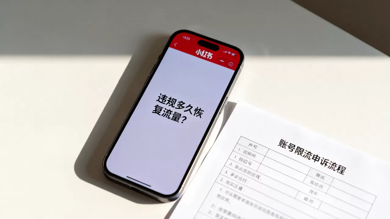 小红书违规多久恢复流量?账号限流怎么申诉解封 小红书违规多久恢复流量?账号限流怎么申诉解封