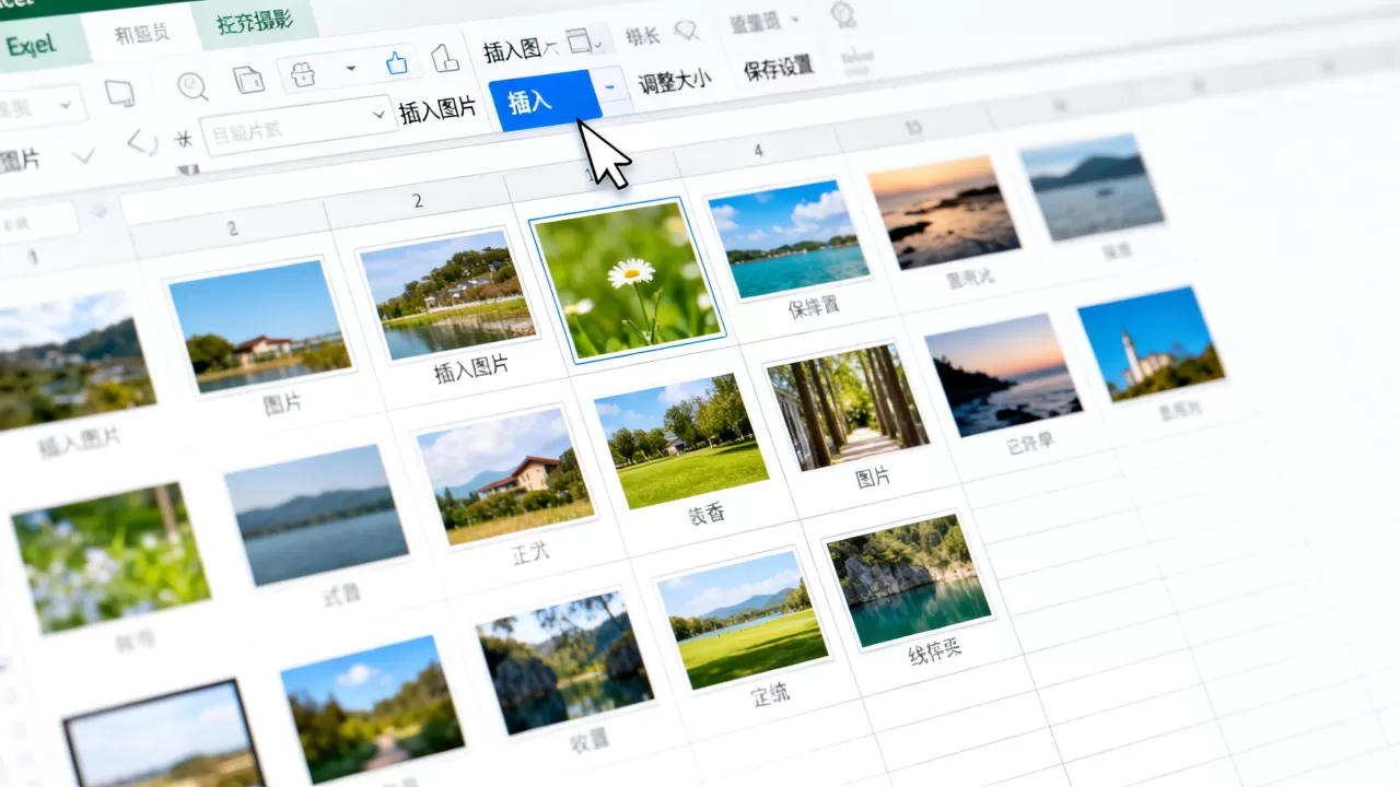 Excel表格怎么存图片？Excel表格插入图片不压缩