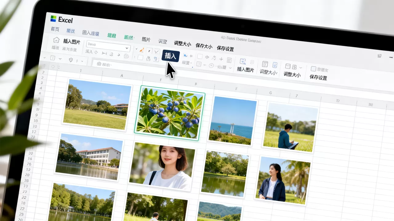 Excel表格怎么存图片？Excel表格插入图片不压缩