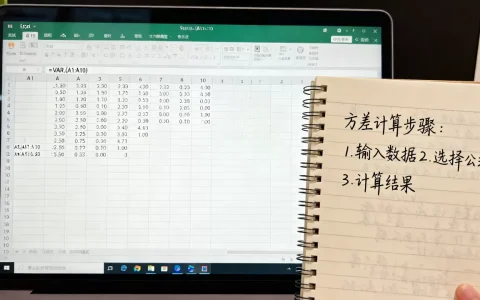 Excel中如何求方差？excel计算方差公式