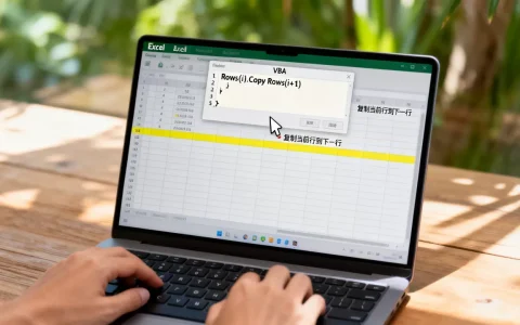 VBA如何复制Excel整行？vba复制当前行到下一行