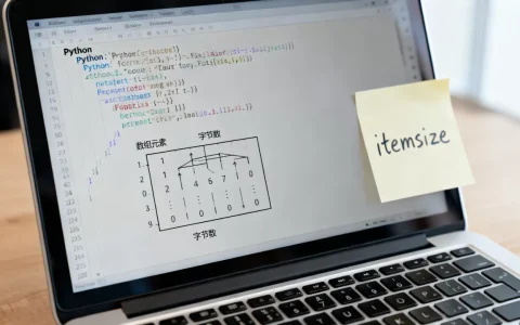 python中itemsize是什么？python数组元素占用字节数