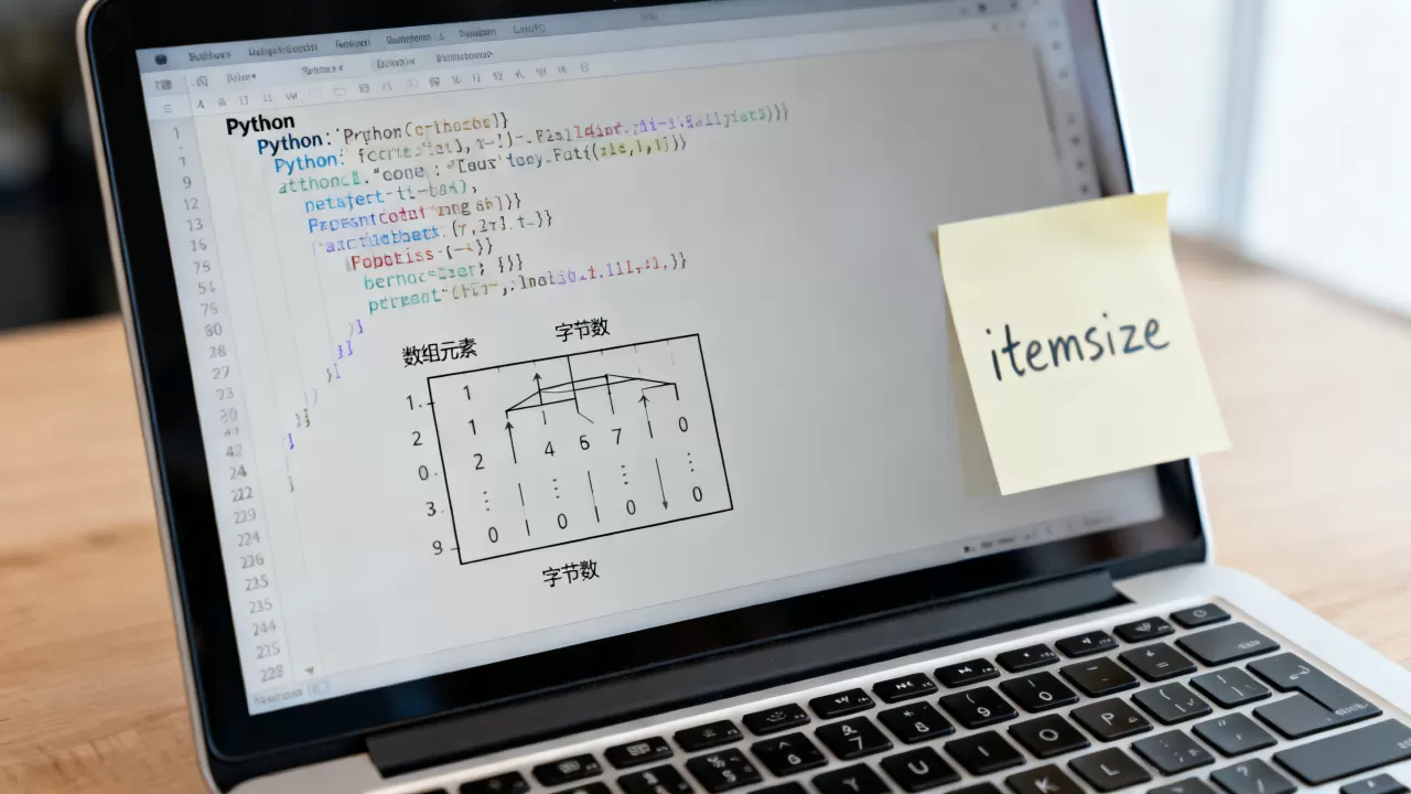 python中itemsize是什么?python数组元素占用字节数 python中itemsize是什么?python数组元素占用字节数
